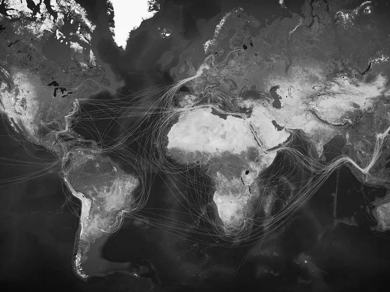Global network map